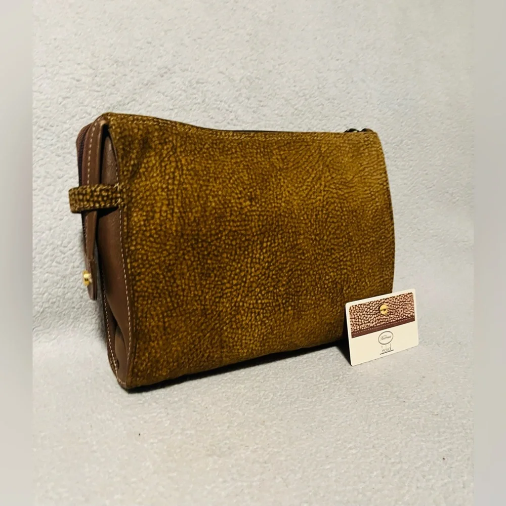 Borbonese Quail Suede Clutch